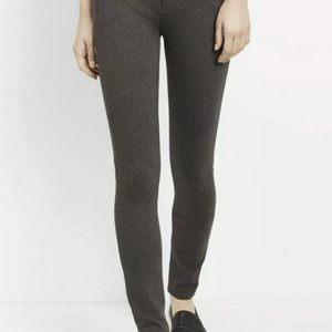 Vince Brand Story Mid-Rise Skinny Ponte Stretch Pant Charcoal Grey Size 8